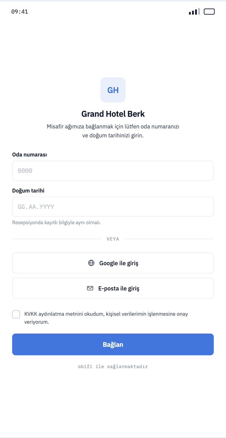 Konaklama WiFi - Oteller ve Resortlar için Misafir WiFi Yönetimi